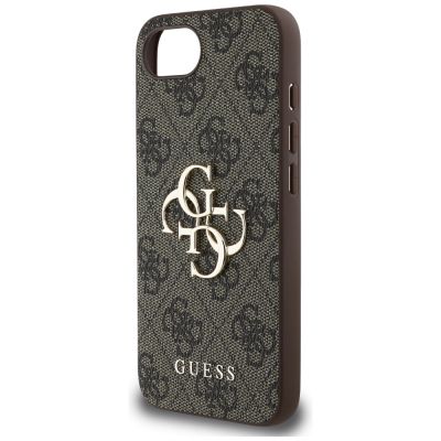 6. Guess 4G Big Logo Case für iPhone 16e - Braun