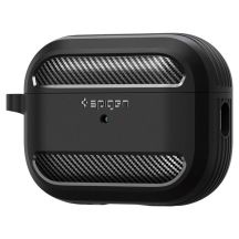 Spigen Rugged Armor Hülle für Apple AirPods Pro 1/2 – mattschwarz