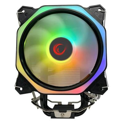 6. Rampage OCTAGONC50-BLACK CPU-Kühler LGA1700/AM5 1800RPM 120mm ARGB PWM Lüfter