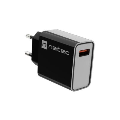 7. NATEC RIBERA USB-A 18W SCHWARZES LADEGERÄT NUC-2058
