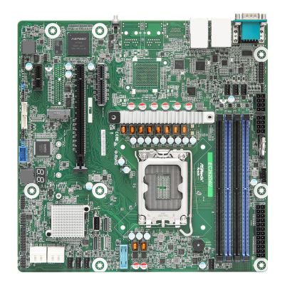 AsRock EC262D4U Motherboard 1x LGA1700 Intel Xeon E-2400 C262 (4x DIMM, 8x SATA, 2x OCulink, 1x M.2, 2x 1Gbe, IPMI, mATX)