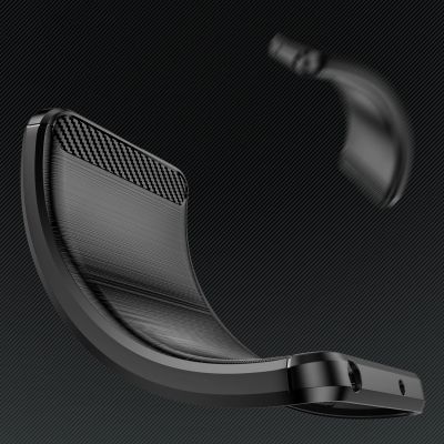 5. Carbon Case Silikonhülle für iPhone 16 Plus - Schwarz