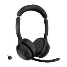 Jabra 25599-989-899 Kopfhörer/Headset Kabelloses Kopfband Bluetooth-Ladegerät für Büro/Callcenter Schwarz
