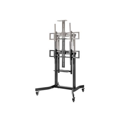 3. Equip Bodenständerhalter 55-100"/1TFT 120kg 1Regal Massiv Einzelhandel (650633)
