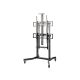 3. Equip Bodenständerhalter 55-100"/1TFT 120kg 1Regal Massiv Einzelhandel (650633)