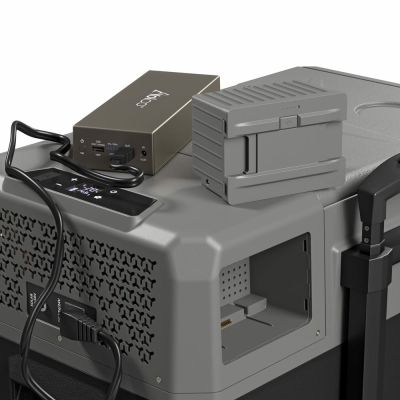 7. Yolco BCX40 Grauer tragbarer Kompressorkühlschrank