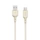 Dudao L7SC USB-A - USB-C-Kabel 5A 1m - Beige