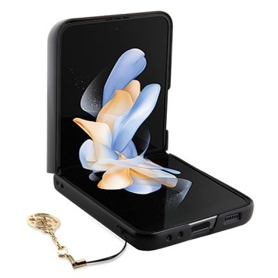 4. Guess 4G Charms Collection Hülle für Samsung Galaxy Z Flip 5 – braun