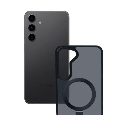 2. 3mk Smoke Case Mag&Stand Hülle für Samsung Galaxy S24+ - schwarz