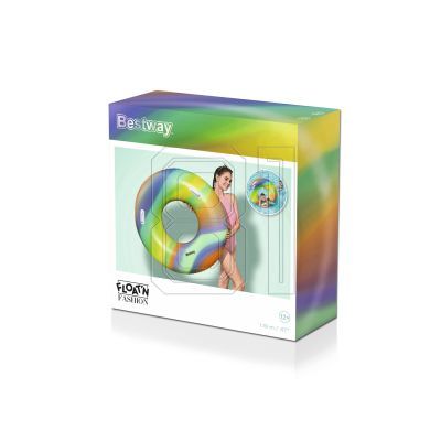 4. Bestway 36352 Regenbogen-Schwimmreifen 92800497011