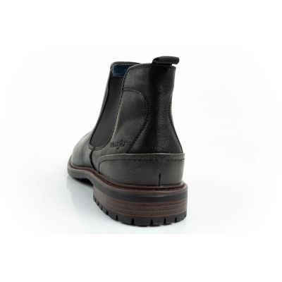 14. Wrangler Randy Herren Schuhe Chelsea Boots elegant modisch Slip-On Schwarz