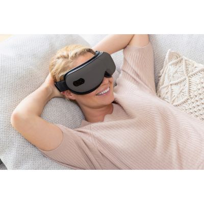 3. Medisana EM 150 Augenmassagegerät | 5 Massageprogramme | Wärmefunktion | Bluetooth | 40 x 210 x 100 mm