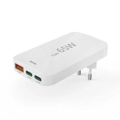 2. Hama GaN 65W Ladegerät 2x USB-C 1x USB-A faltbar - Weiß