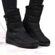 8. NEWS W EVE377A schwarze isolierte Schneestiefel mit Reißverschluss