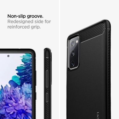 10. Spigen Rugged Armor Hülle für Samsung Galaxy S20 FE – Mattschwarz