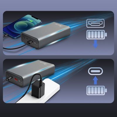 15. Extralink Powerbank EPB-126 20000mAh Silber, 45W PD, USB-C