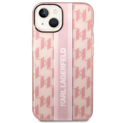 3. Karl Lagerfeld KLHCP14MHKLSPCP iPhone 14 Plus 6,7 "Hardcase Pink / Pink Mono Vertical Stripe