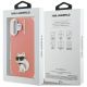 8. Karl Lagerfeld IML Aquarelle Choupette & Logo iPhone 16 Hülle - Rosa