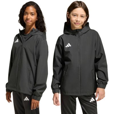 adidas Entrada 26 Allwetter-Kinderjacke Schwarz JZ9104