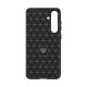 2. Hülle für Carbon Case Samsung Galaxy S24+ flexible Silikon-Carbon-Hülle - Schwarz