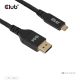 2. CLUB3D CAC-1563 2m USB Typ-C DisplayPort Kabeladapter Schwarz