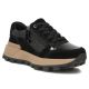Damen-Keilsneaker aus Lackleder, schwarz, Filippo DP7988