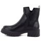 3. Damen-Stiefeletten mit Blockabsatz und Plateau, schwarz, M.Daszyński