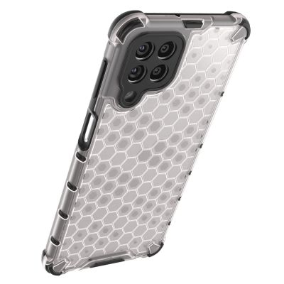 15. Gepanzerte Wabenhülle mit Gelrahmen für Samsung Galaxy M53 5G schwarz