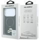 8. Karl Lagerfeld mit Ringständer 360° Karl & Choupette Köpfe Pin MagSafe Hülle für iPhone 18 Pro / 17 Pro - Schwarz