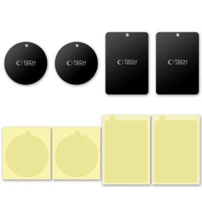 4. Tech-Protect MetalPlate Magnetplatten für Autohalterungen - schwarz (4 Stk.)