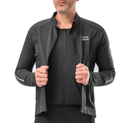 4. Rockbros Herbst/Winter Langarm-Radjacke M - Schwarz