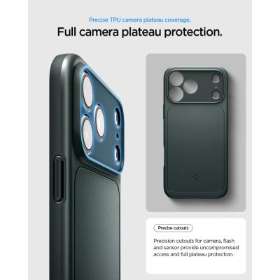 9. Spigen Thin Fit MagSafe Hülle für iPhone 18 Pro / 17 Pro – Grün