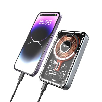 14. Dudao TGK1 Powerbank mit MagSafe kabellosem Ladegerät 20W 10000mAh schwarz (TGK1-black)