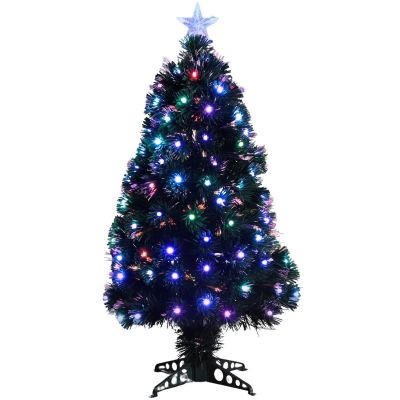 5. Dekorativer Glasfaser-Weihnachtsbaum, mehrfarbig, 90 cm, Luca