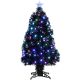 5. Dekorativer Glasfaser-Weihnachtsbaum, mehrfarbig, 90 cm, Luca