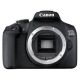 2. Canon EOS 2000D + EF-S 18-55mm f/3.5-5.6 III DSLR-Kit (24,1 MP CMOS, 6000 x 4000 px, Schwarz)