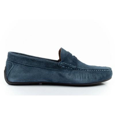 4. Wrangler Herrenschuhe Maifield Wildledermokassins, marineblau