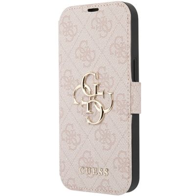 2. Guess 4G Metal Logo Hülle für iPhone 15 / 14 / 13 – Rosa