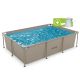 13. VIRTUFIT Rechteckiges Schwimmbecken 260 x 180 cm mit Filterpumpe Beige