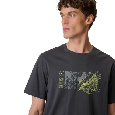 4. Herren-T-Shirt 4F M2823 anthrazit 4FWSS26TTSHM2823 22S