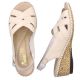 15. Rieker W RKR682 bequeme Ledersandalen beige
