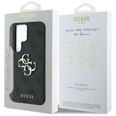 8. Guess Big 4G Logo Classic Logo Hülle für Samsung Galaxy S25 Ultra Schwarz