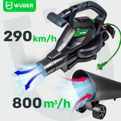 16. 3000-W-Elektro-Laubbläser mit Häcksler 15:1 W43422 WUBER