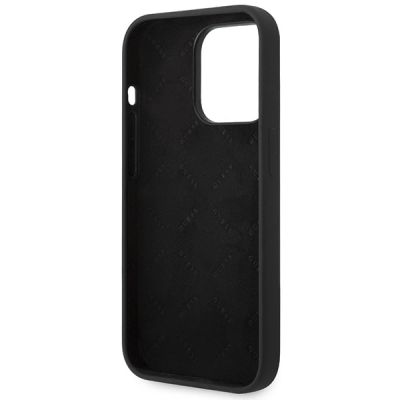 7. Guess GUHCP14XSLSMK iPhone 14 Pro Max 6,7" schwarz/schwarze Hartschale Silikon Vintage Gold Logo