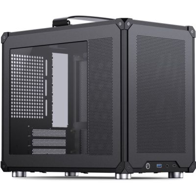 Jonsbo C6 MAX PC-Gehäuse, Mini-Gehäuse, Micro-ATX, gehärtetes Glas -