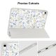 6. Tech-Protect SC Pen Case für iPad 10,9" 2022 (10. Gen.) / 11" 2025 (11. Gen.) – Gänseblümchen mit Blättern