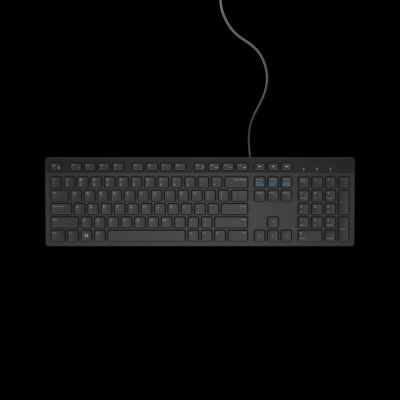 Dell KB216 580-ADHK_1017806533983 Tastatur (Membran; USB; (EU), (US); Schwarz)