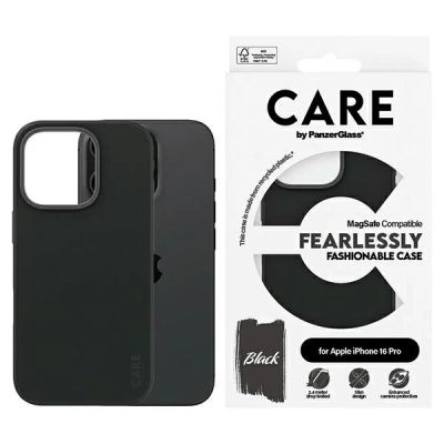 CARE by PanzerGlass Fashion Case iPhone 16 Pro 6,3" schwarz/schwarz MagSafe 1378