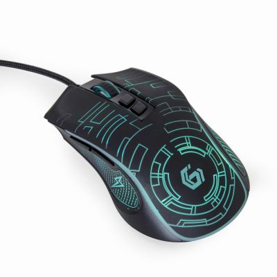 GEMBIRD RGB GAMING-MAUS USB SCHWARZ