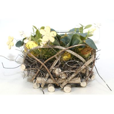 9. Dekorativer gelber Kerzenhalter 16 cm für Teelichter